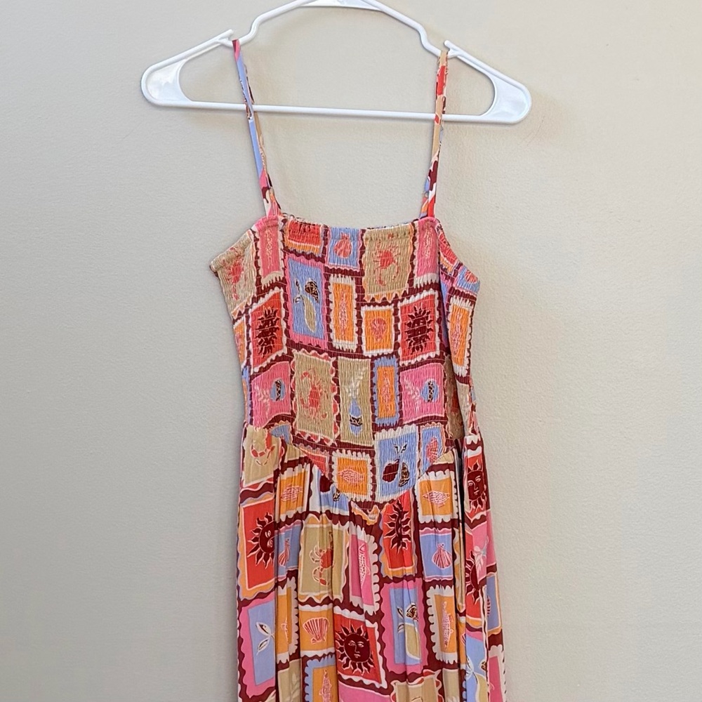 Patrons of Peace Vibrant Patchwork Midi Dress Sz S - Picture 4 of 11